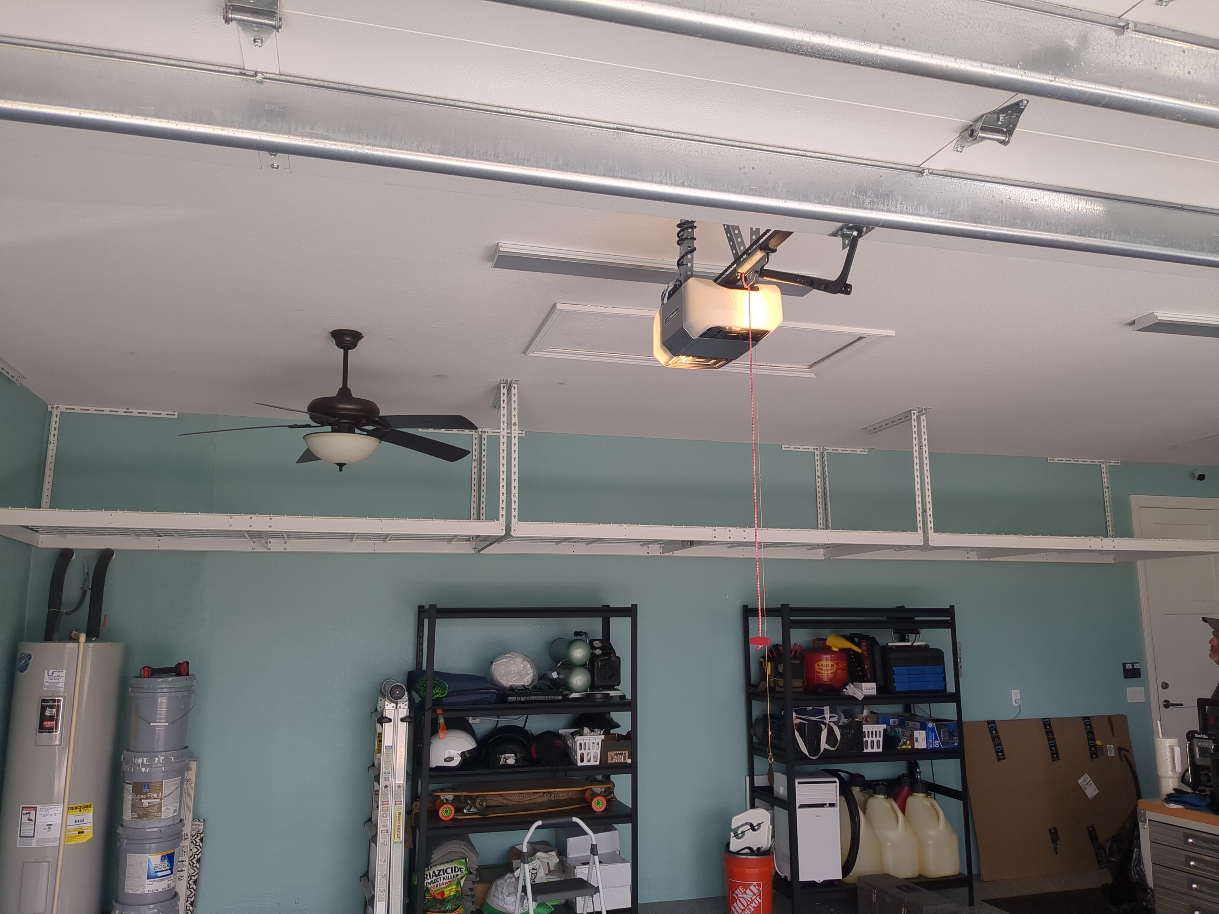 Garage racks completed
